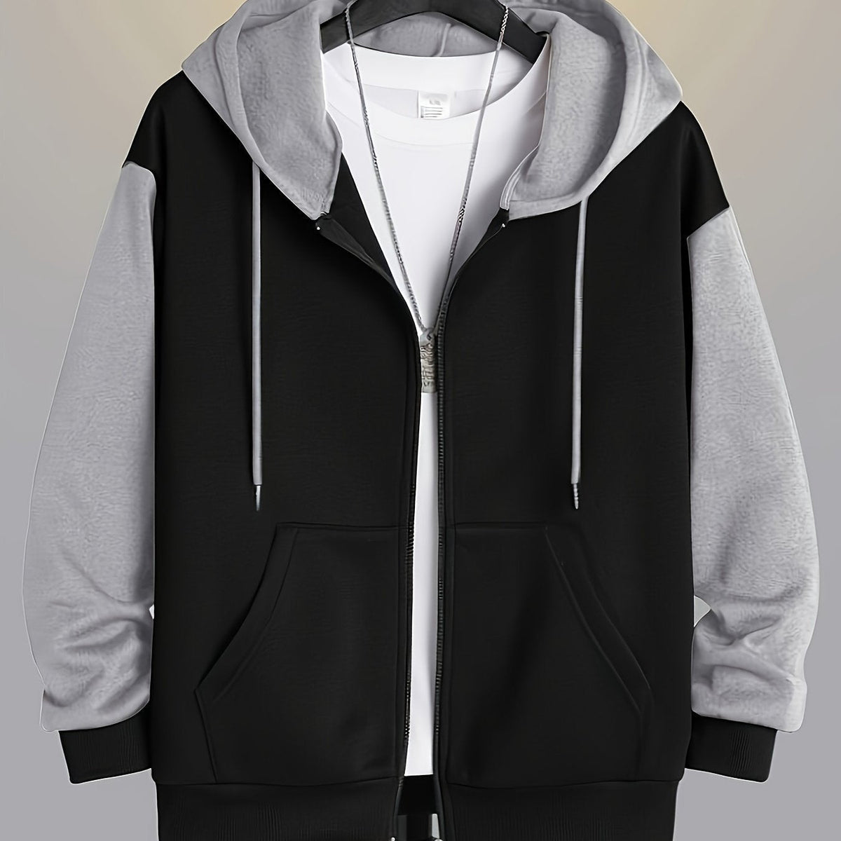 MANSSINO™ | Colour-Block Zip-Up Hoodie