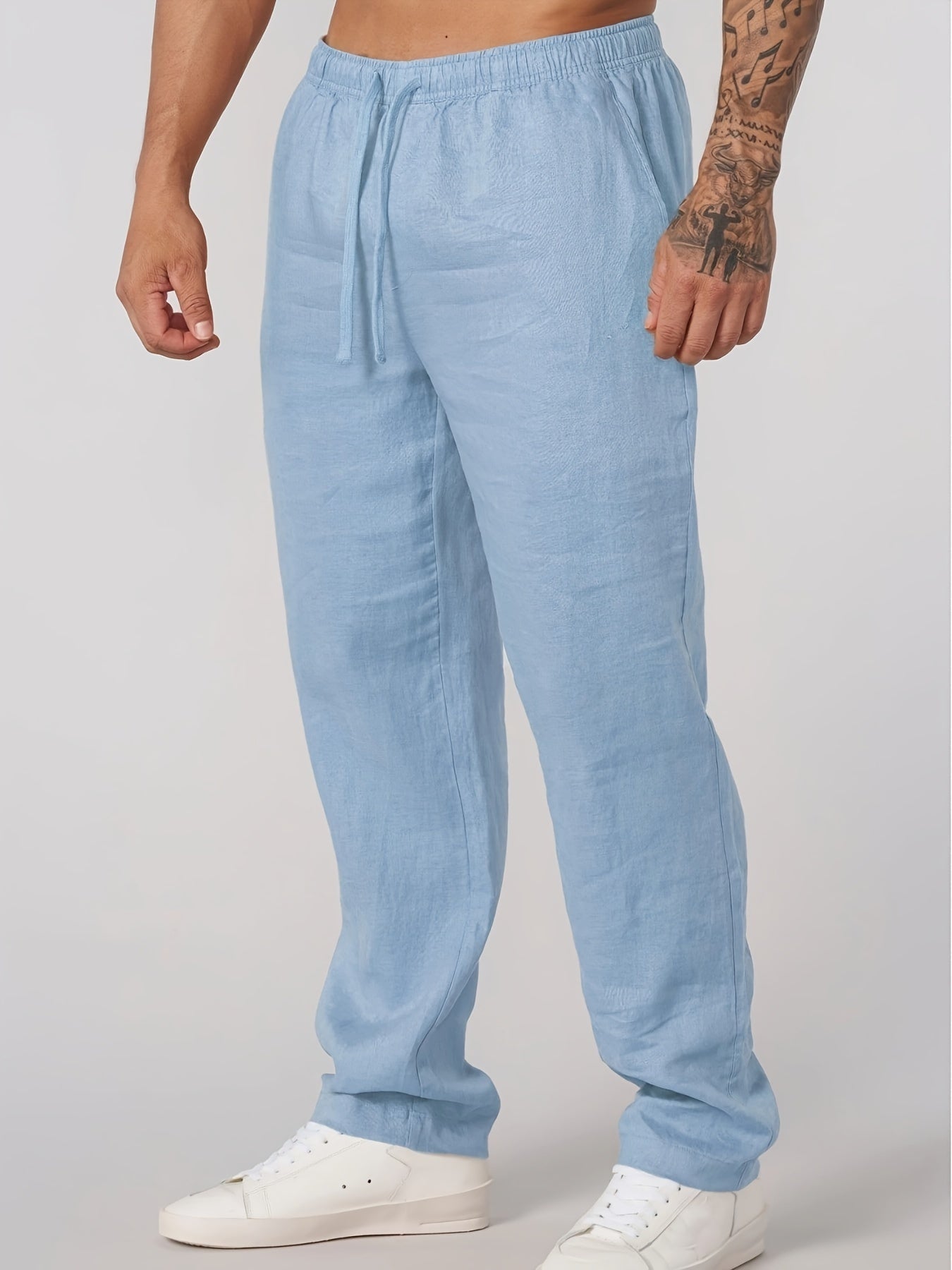 MANSSINO™ | Men's Linen Straight-Leg Trousers