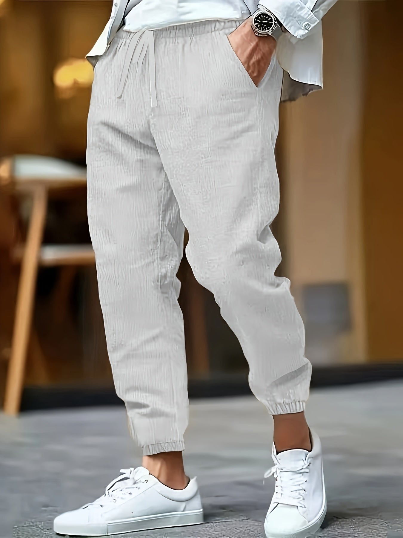 MANSSINO™ | Men's High-Waist Linen Trousers