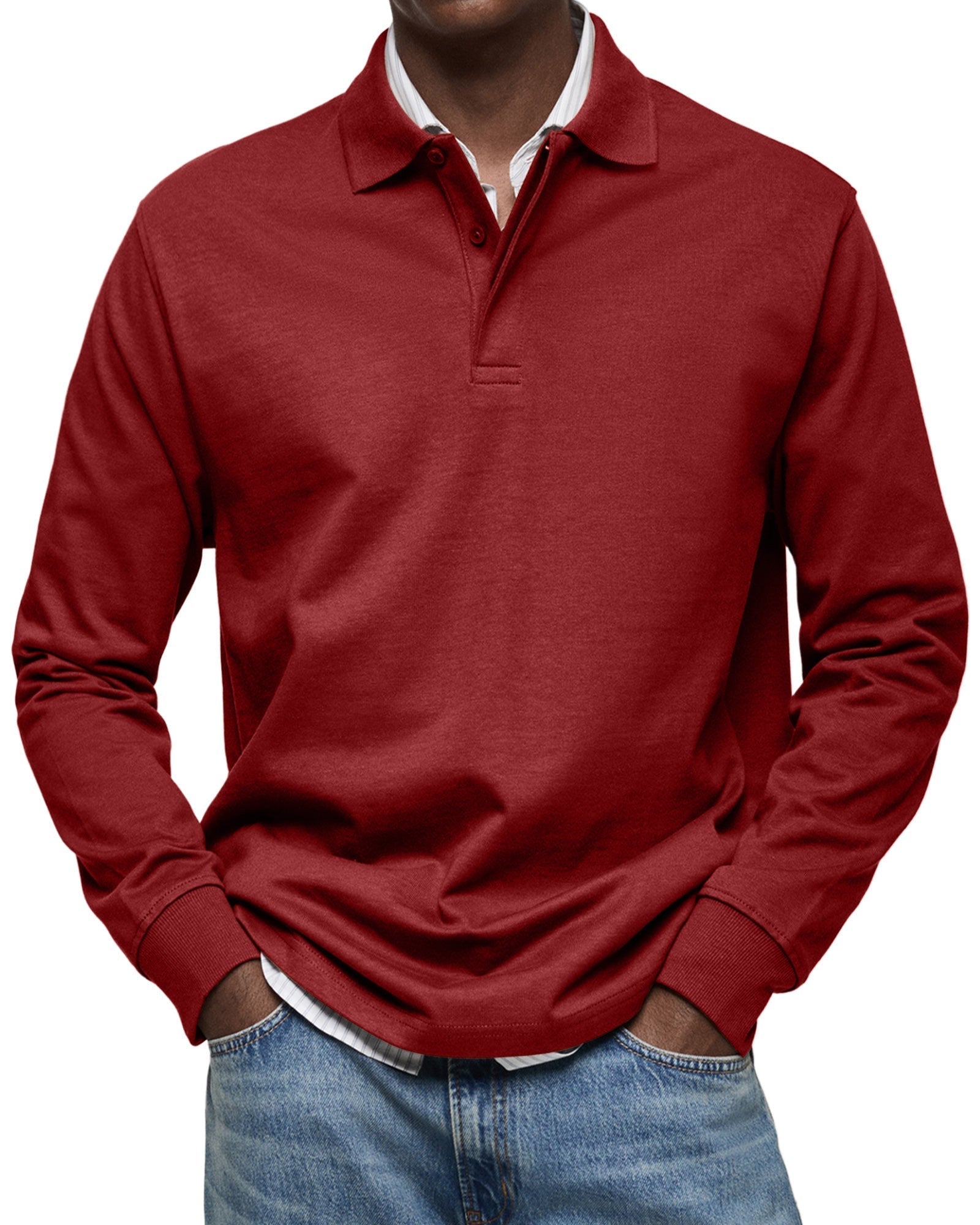 MANSSINO™ | Long Sleeve Polo Shirt