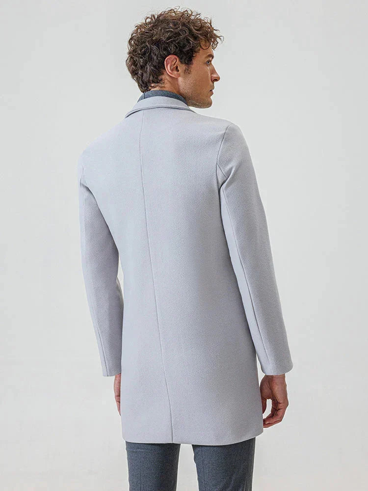 MANSSINO™ | Men’s Classic Single-Breasted Solid-Color Buckle Jacket