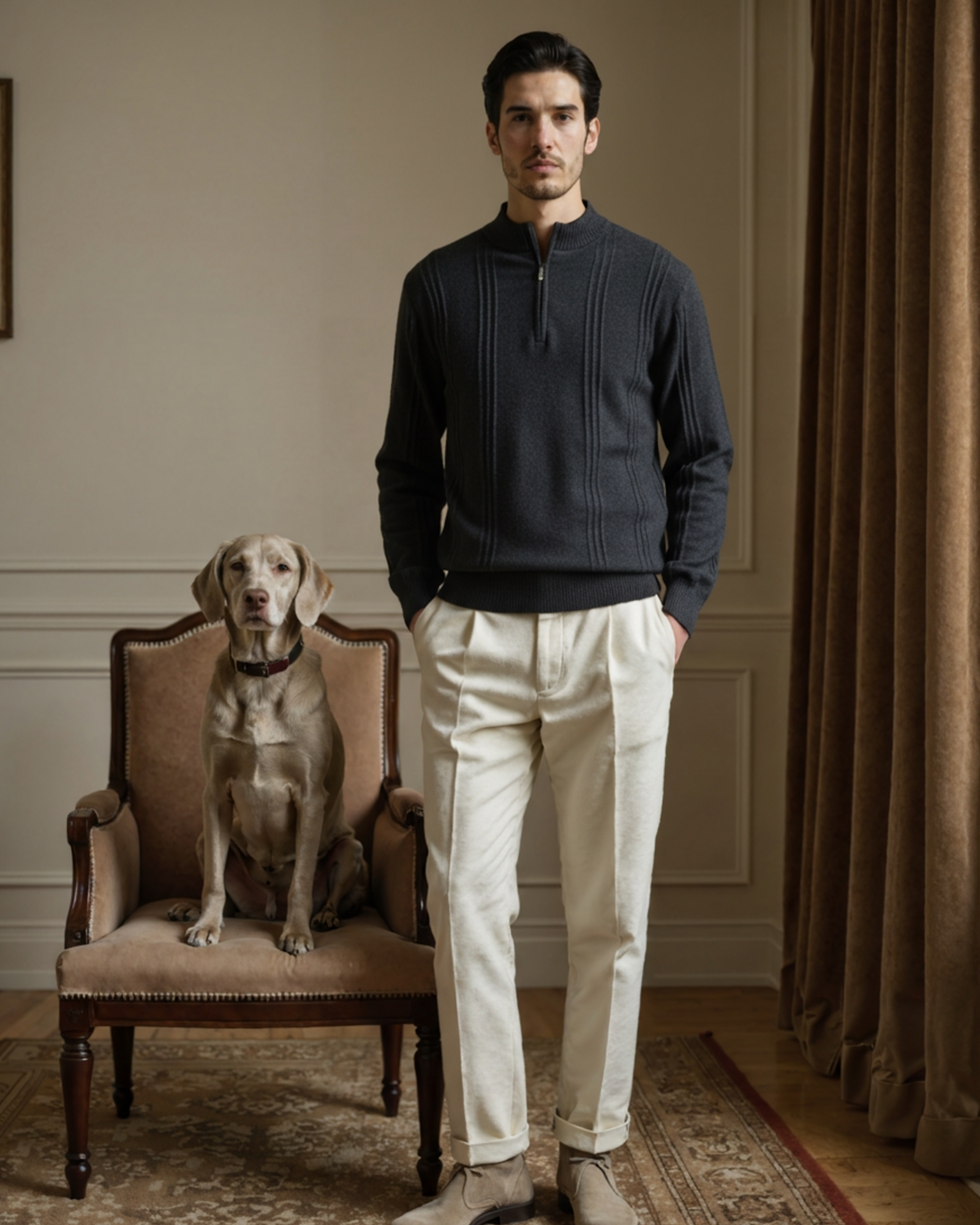 MANSSINO™ | RIBBED HALF-ZIP