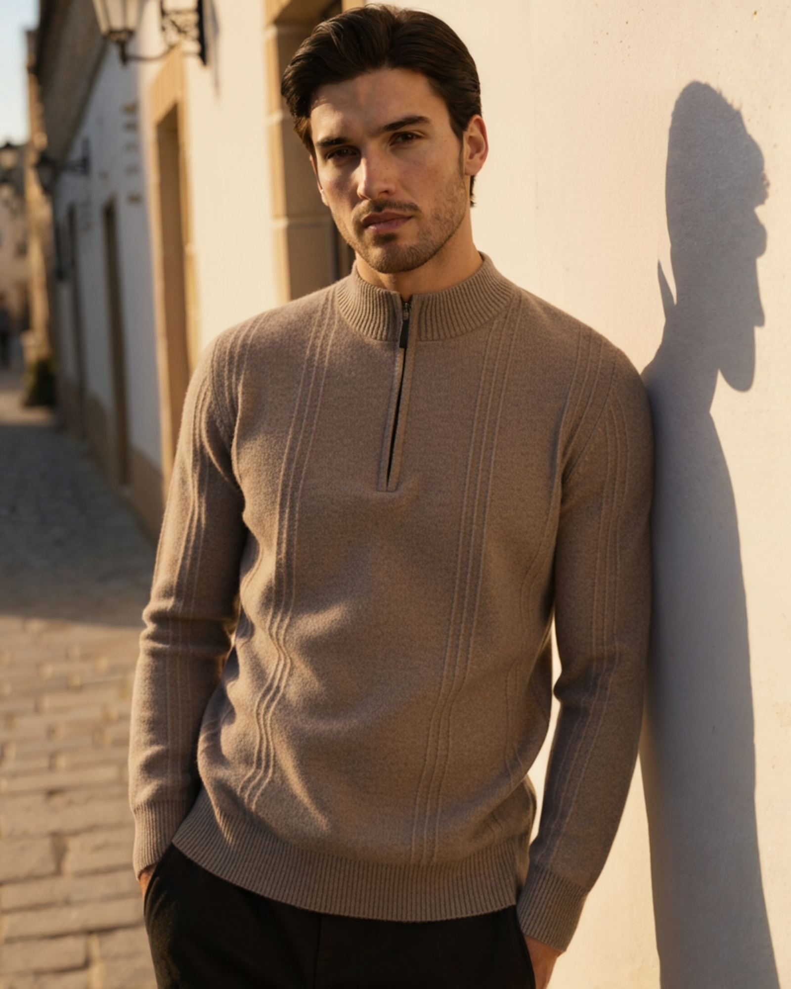 MANSSINO™ | RIBBED HALF-ZIP