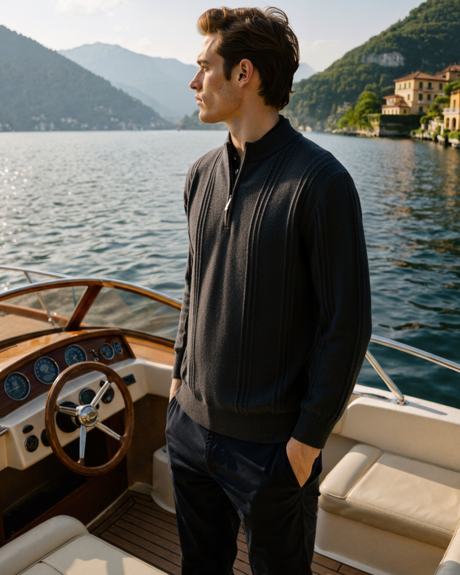MANSSINO™ | RIBBED HALF-ZIP