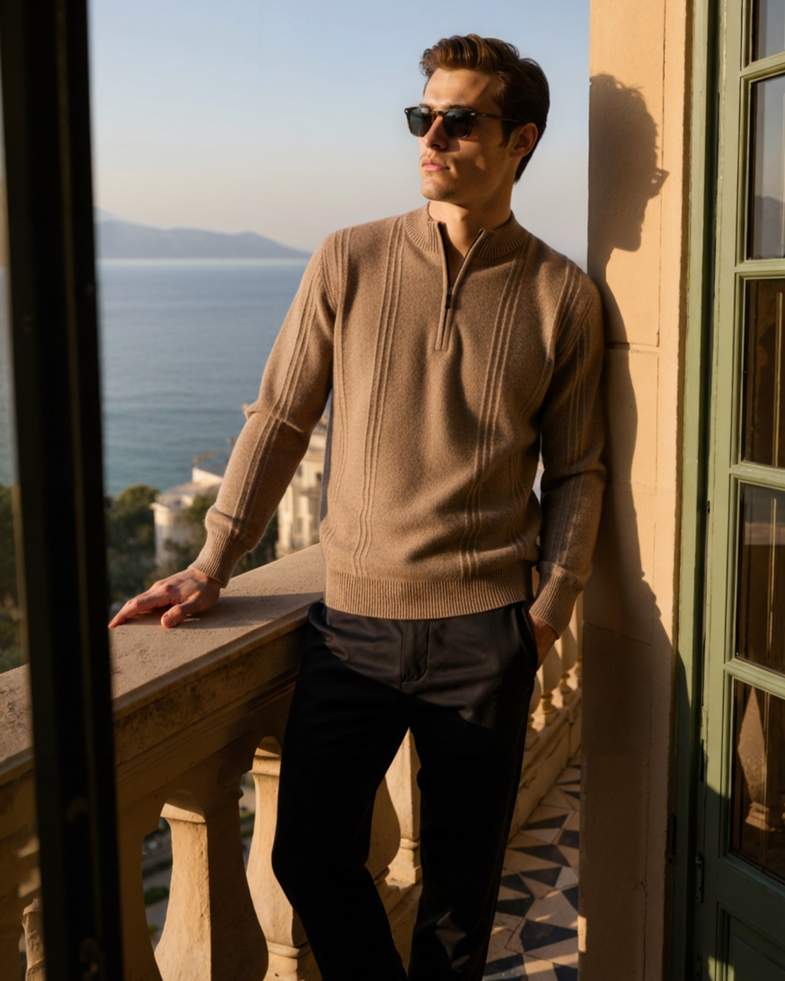 MANSSINO™ | RIBBED HALF-ZIP