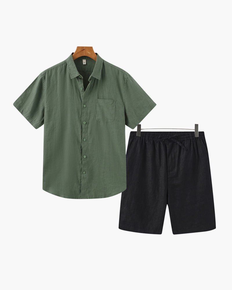 MANSSINO™ | Linen set with shorts
