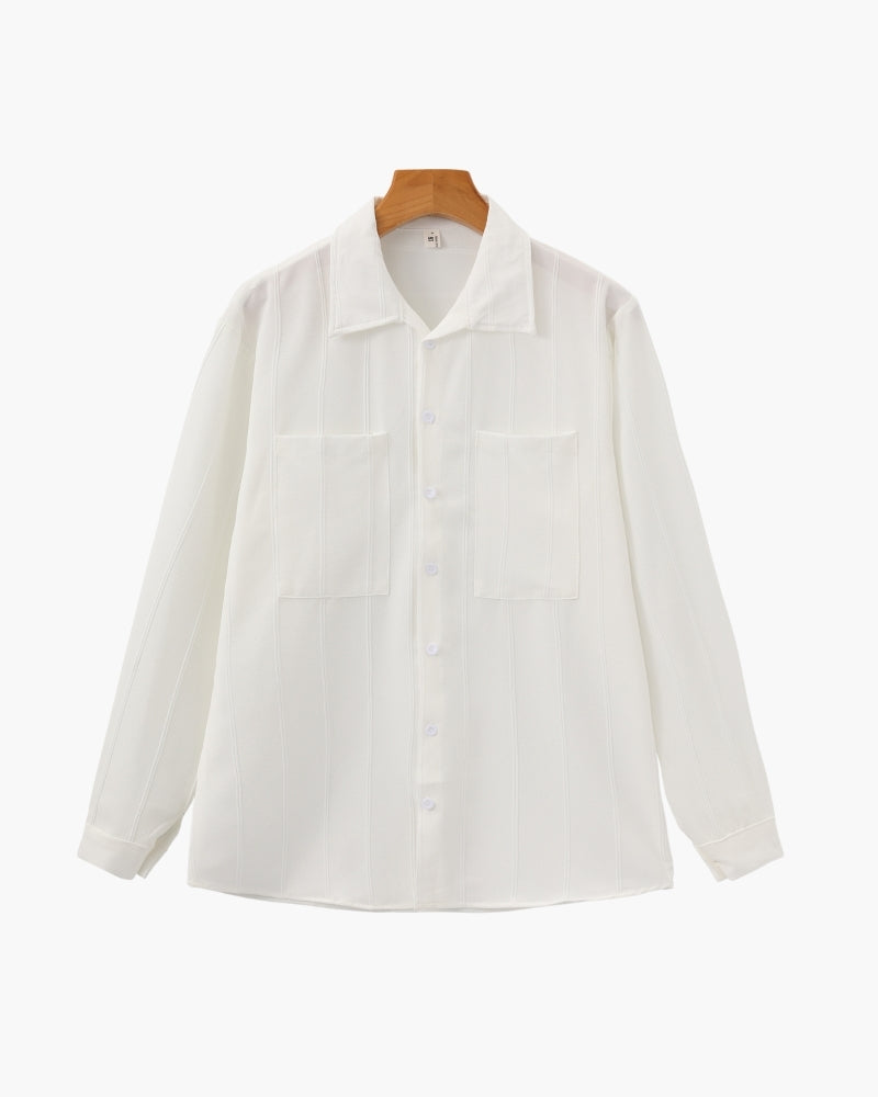 MANSSINO™| TEXTURED RIBBED SHIRT