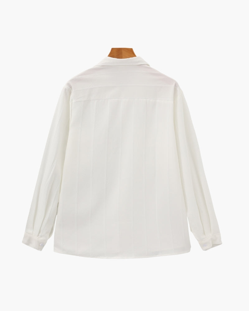 MANSSINO™| TEXTURED RIBBED SHIRT