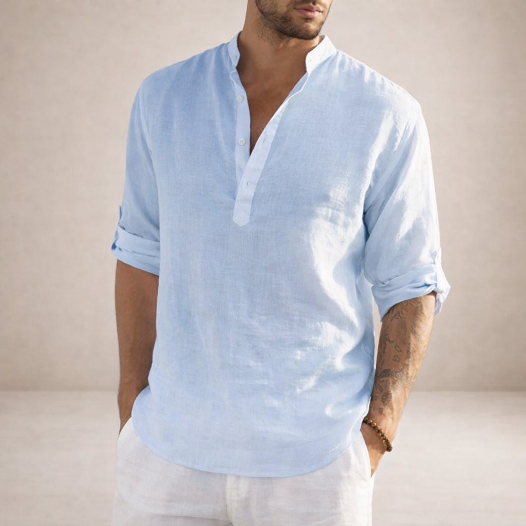 MANSSINO™ | Stand Collar Shirt