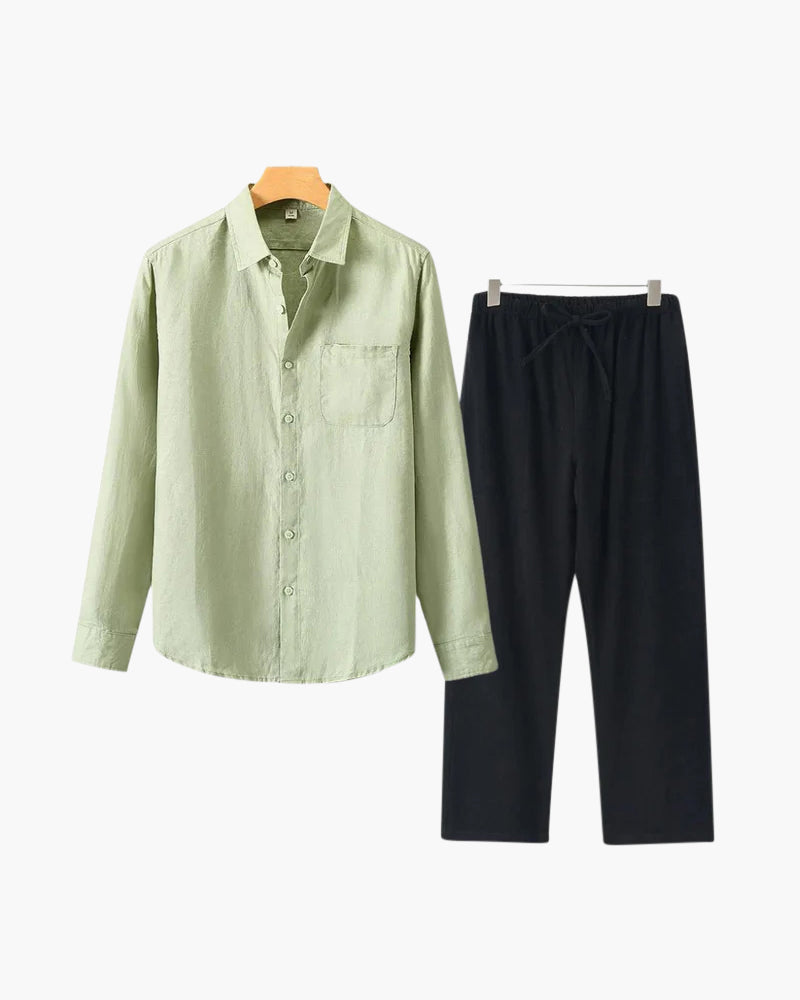 MANSSINO™ | Long-sleeve linen set