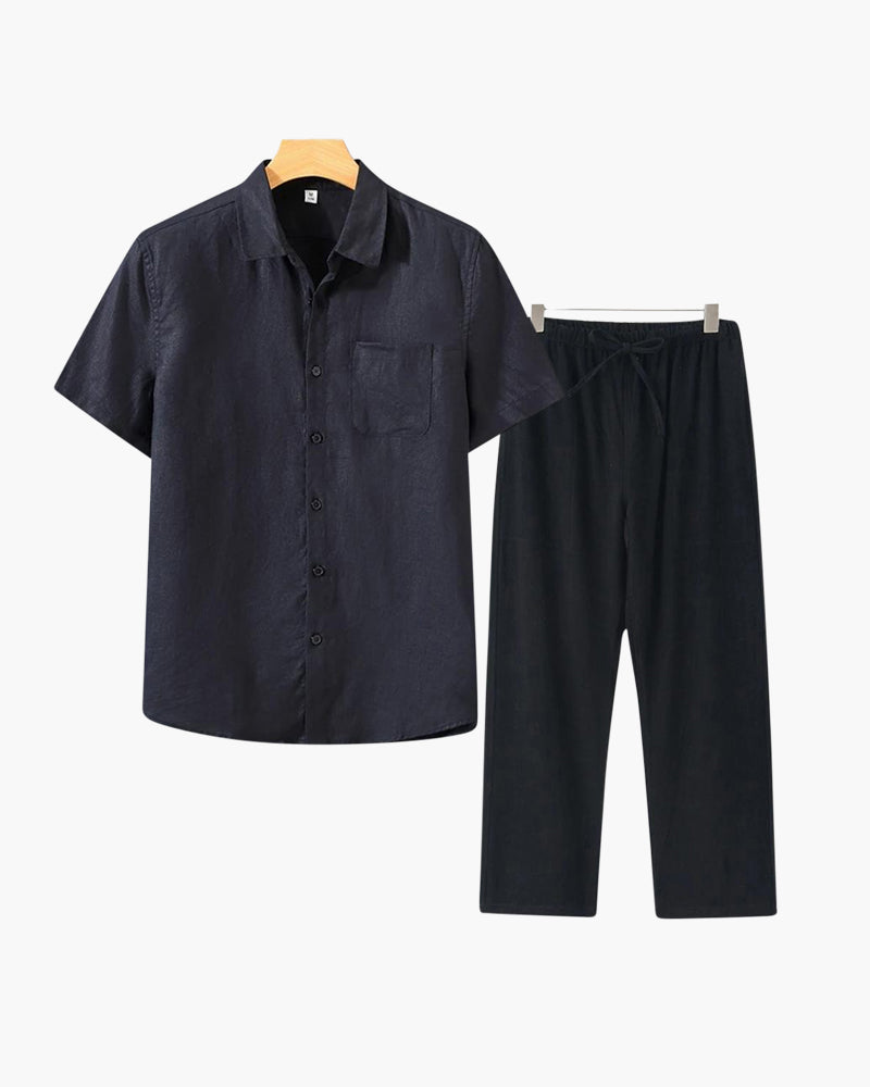 MANSSINO™ | Short-sleeve linen set
