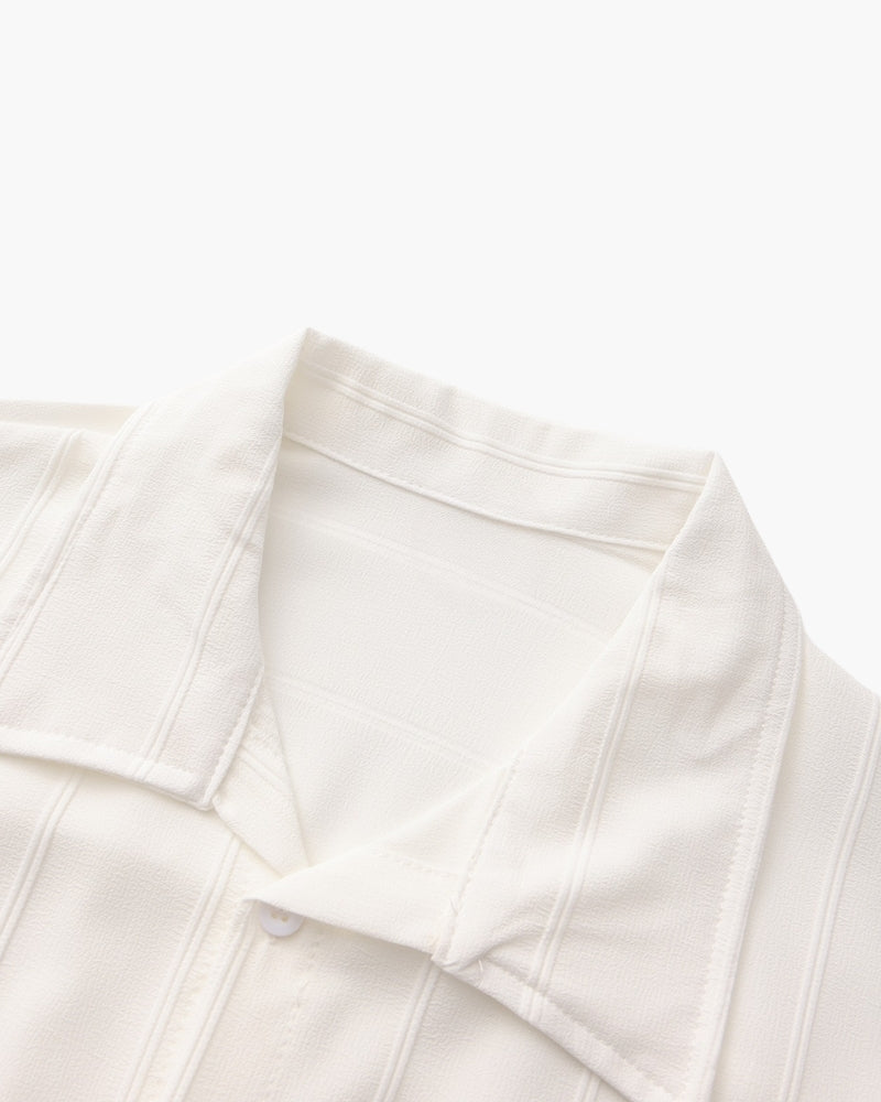 MANSSINO™| TEXTURED RIBBED SHIRT