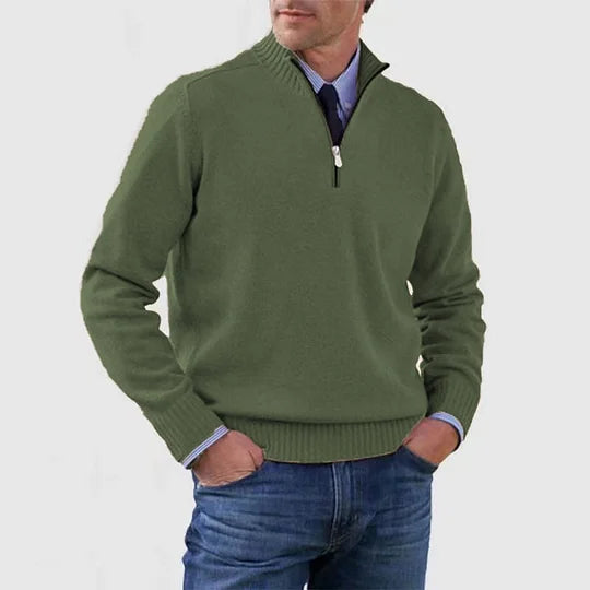 MANSSINO™ | Anti-Pill Mid-Zip Knit