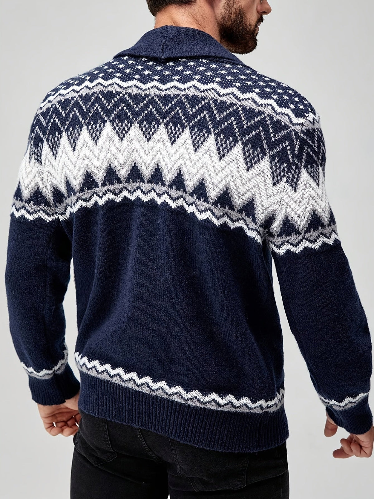 MANSSINO™ | Men's Geometric Knit Jacket