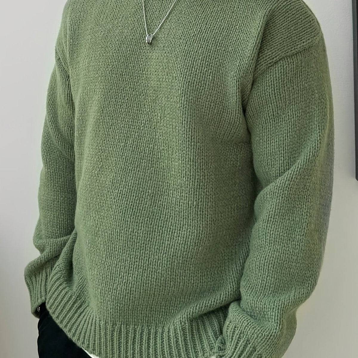 MANSSINO™ | MEN'S CREW-NECK KNIT SWEATER