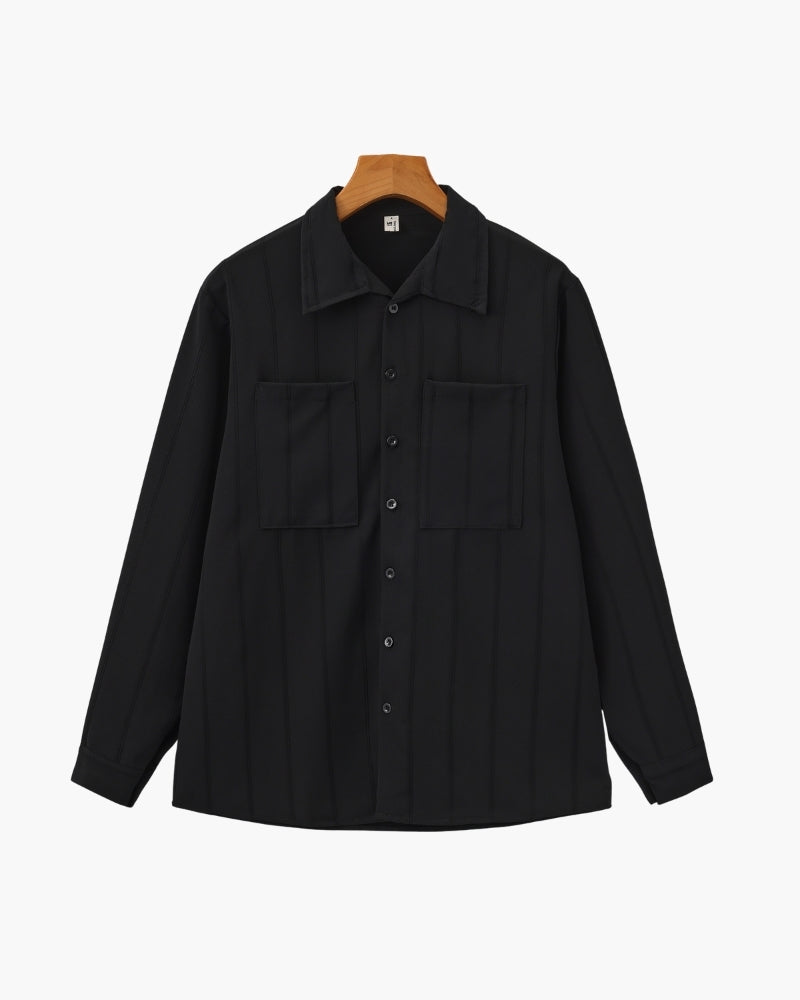 MANSSINO™| TEXTURED RIBBED SHIRT