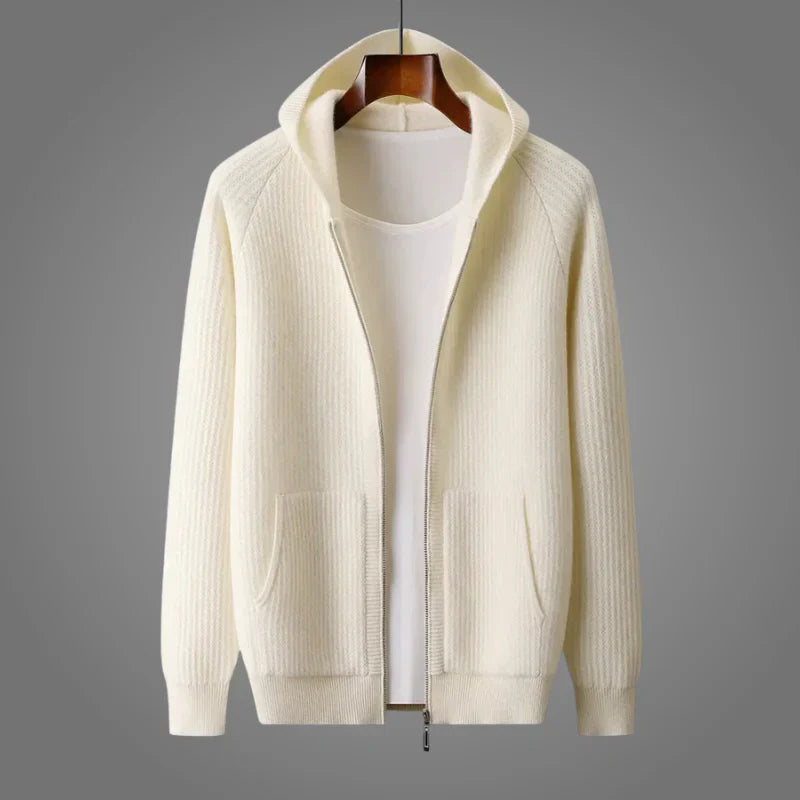 MANSSINO™ | Merino Honeycomb Knit Hoodie