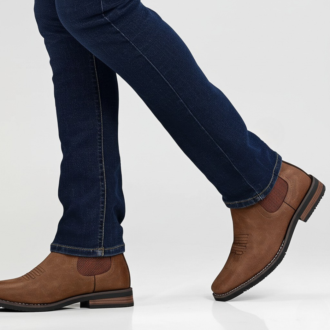 MANSSINO™ | MENS LEATHER ANKLE BOOTS