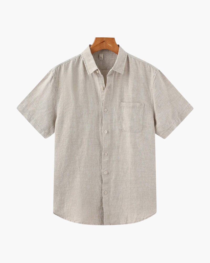 MANSSINO™ | Short-sleeve linen shirt