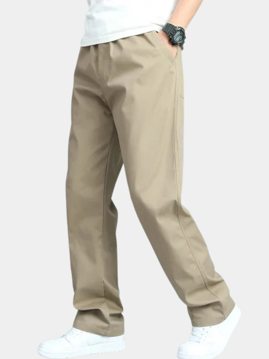 MANSSINO™ | Men's Loose-Fit Cotton Straight-Leg Trousers