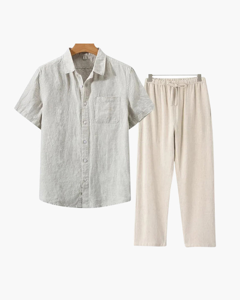 MANSSINO™ | Short-sleeve linen set