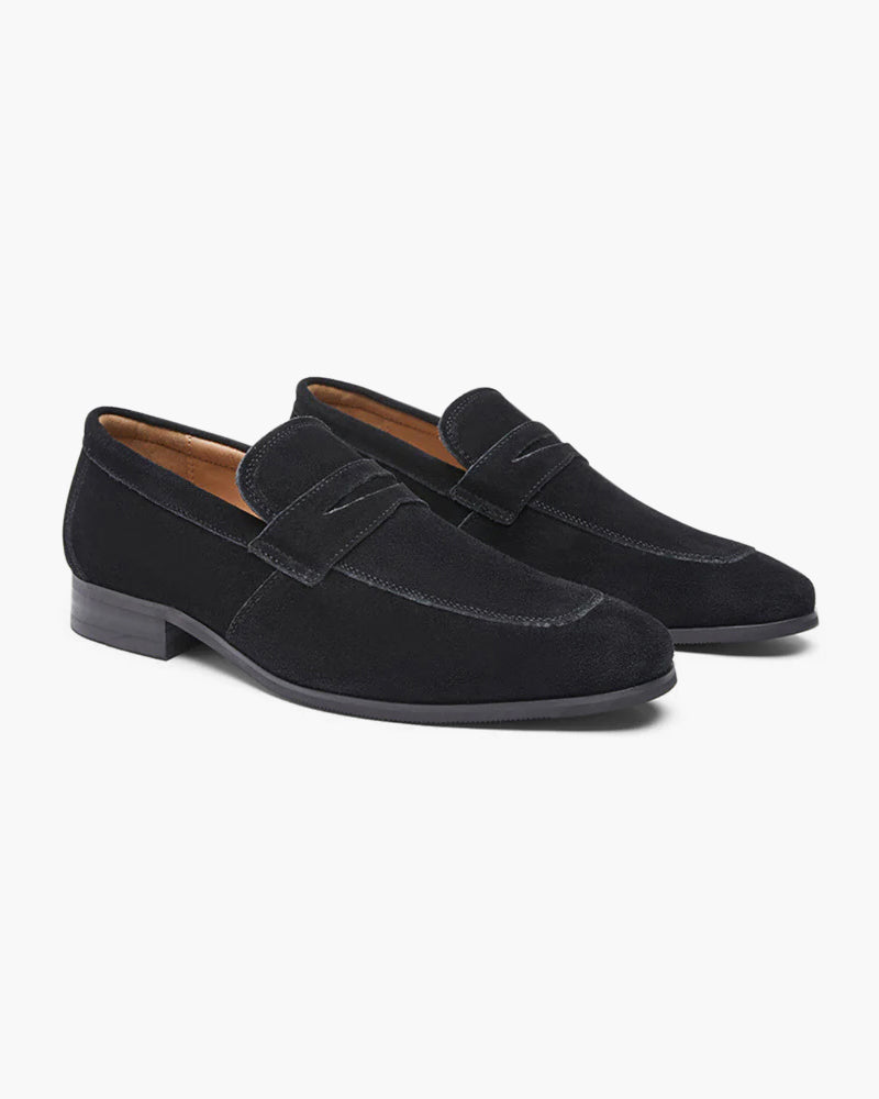 MANSSINO™ | Suede penny loafers