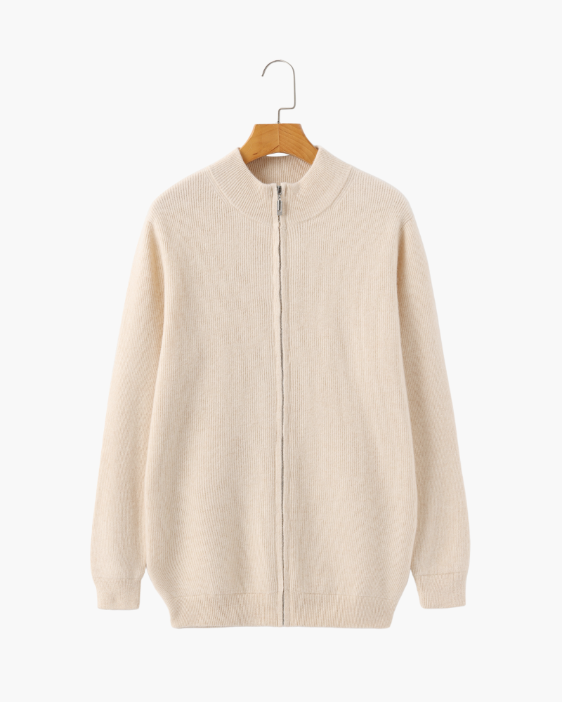 MANSSINO™ | CASHMERE ZIP-UP