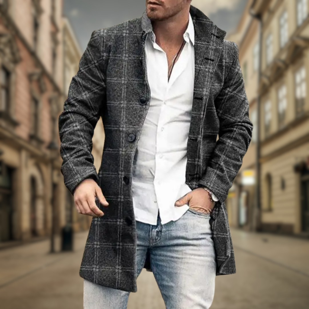 MANSSINO™ | Men's Tailored Wool Coat