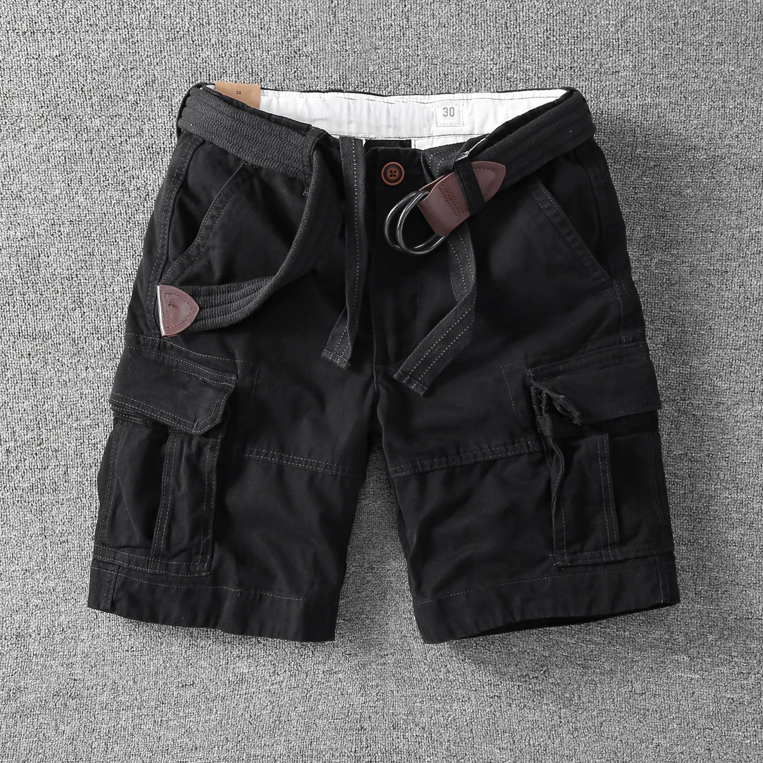 MANSSINO™ | Men's Cotton Cargo Shorts with Belt