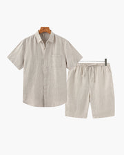 MANSSINO™ | Linen set with shorts