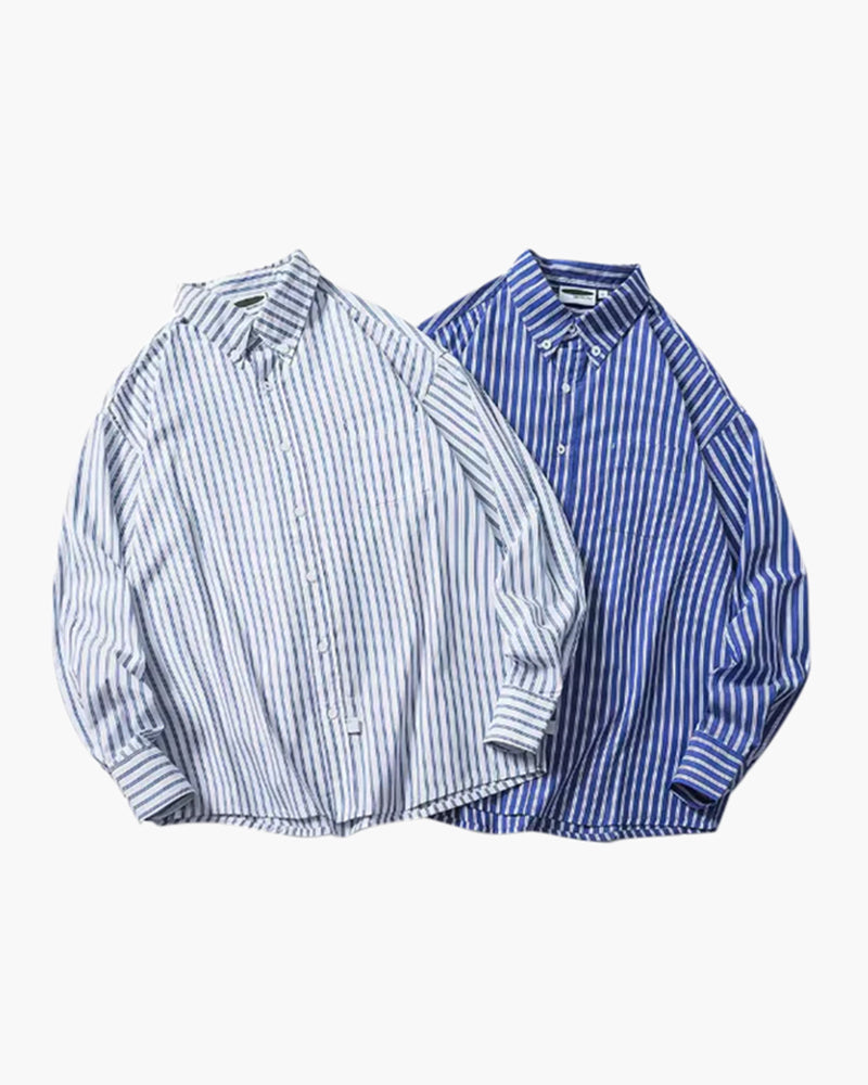 MANSSINO™| OVERSIZED STRIPED SHIRT