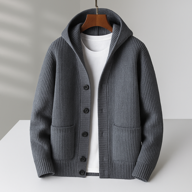MANSSINO™ | Hooded Wool-Blend Cardigan