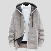 MANSSINO™ | Knit-Outer Fleece-Lined Zip Hoodie