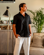 MANSSINO™ | Short-sleeve linen shirt