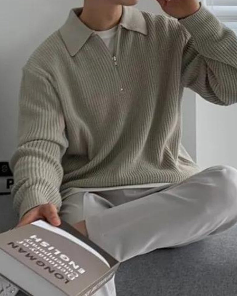 MANSSINO™| COTTON HALF ZIP