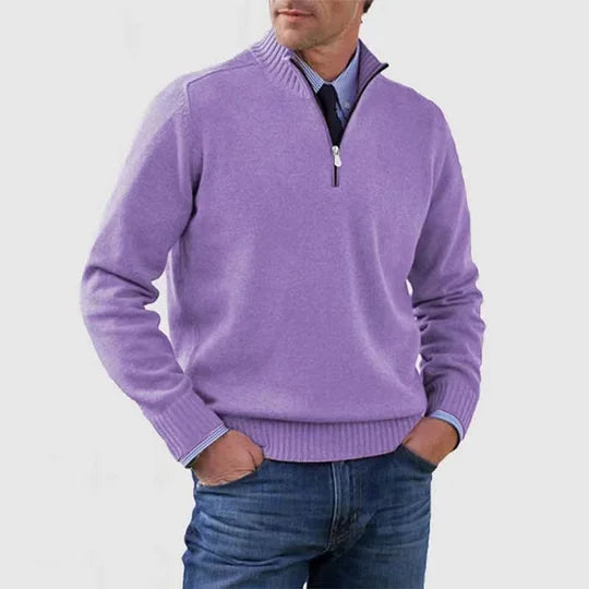 MANSSINO™ | Anti-Pill Mid-Zip Knit