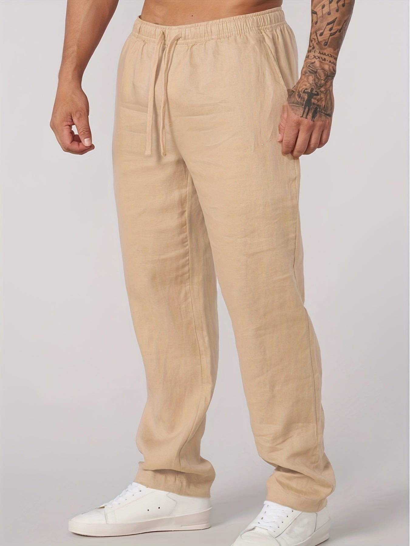 MANSSINO™ | Men's Linen Straight-Leg Trousers