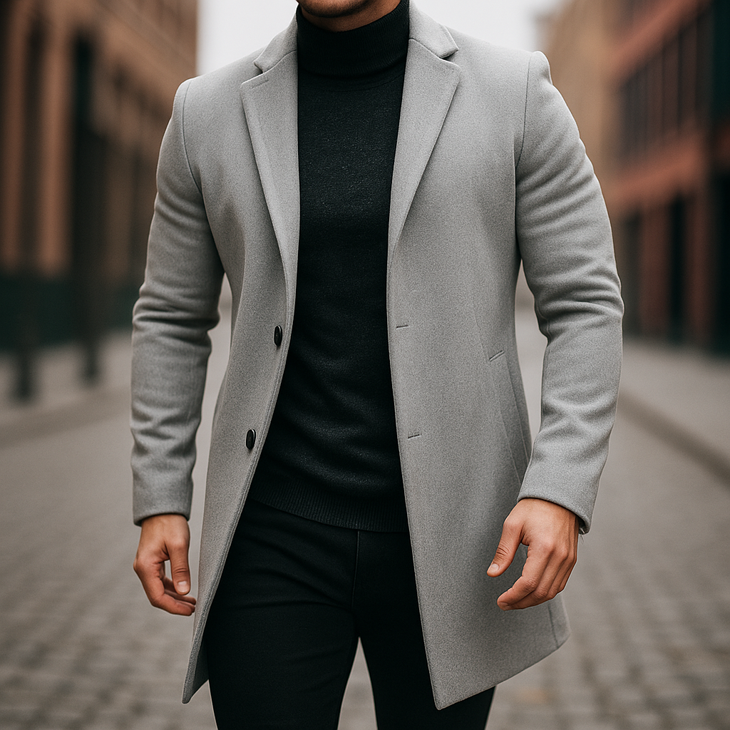 MANSSINO™ | Men's Wool Trench Coat