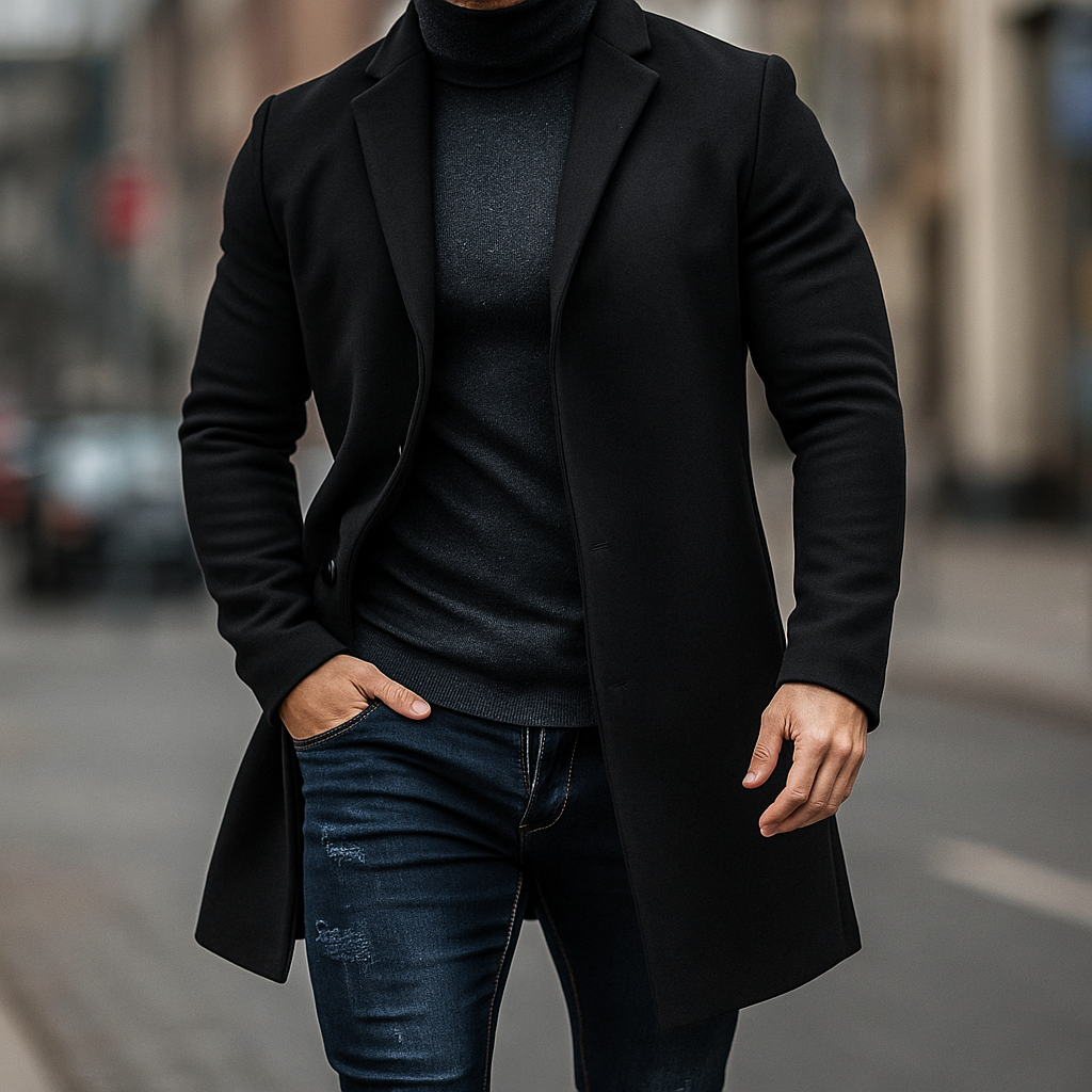 MANSSINO™ | Men's Wool Trench Coat