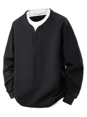 MANSSINO™ | Layered-Effect Long-Sleeve T-Shirt