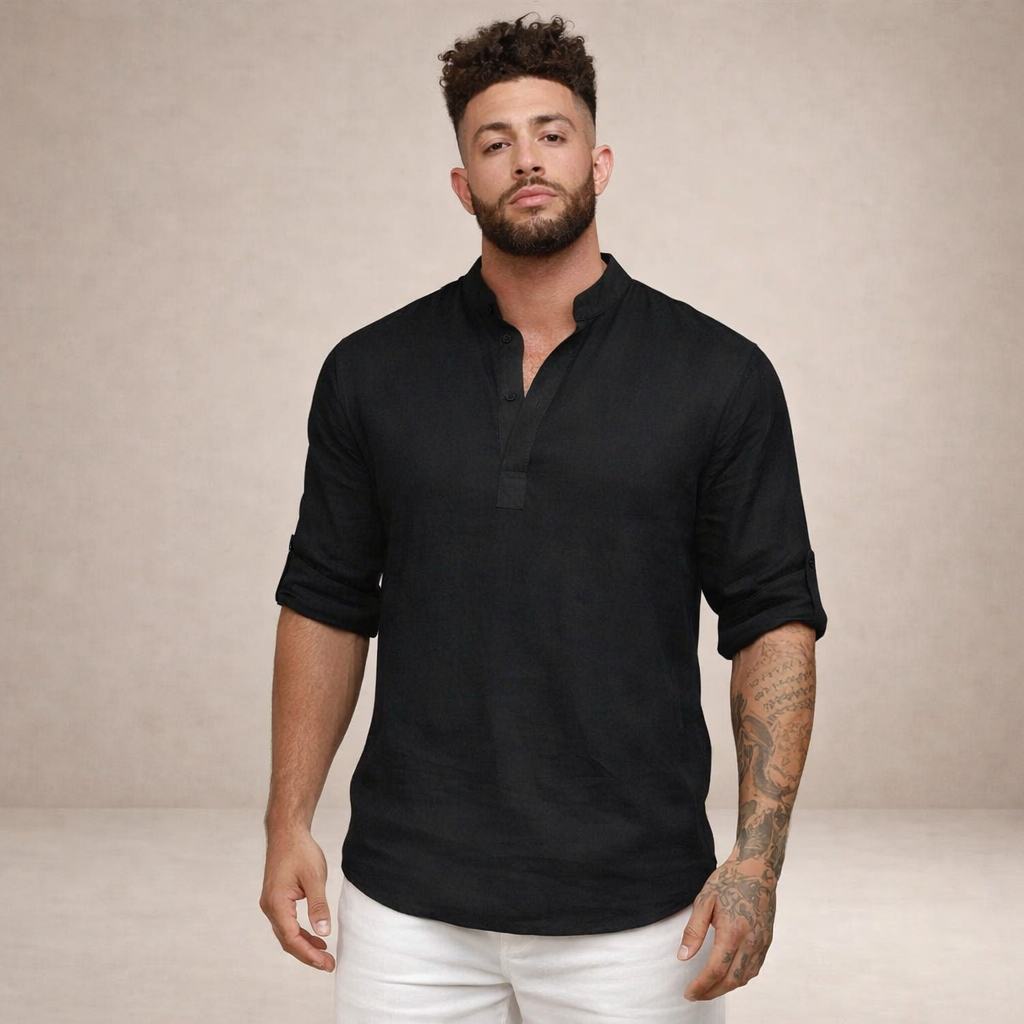 MANSSINO™ | Stand Collar Shirt