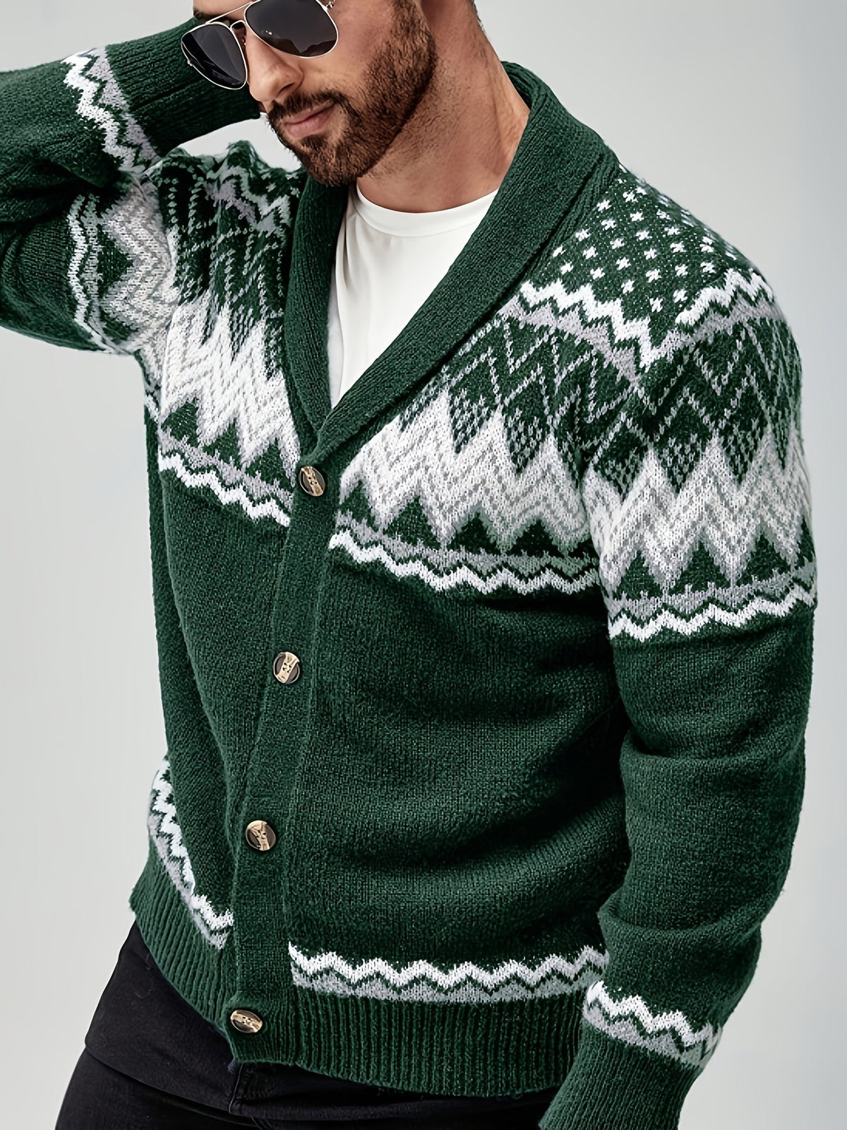 MANSSINO™ | Men's Geometric Knit Jacket