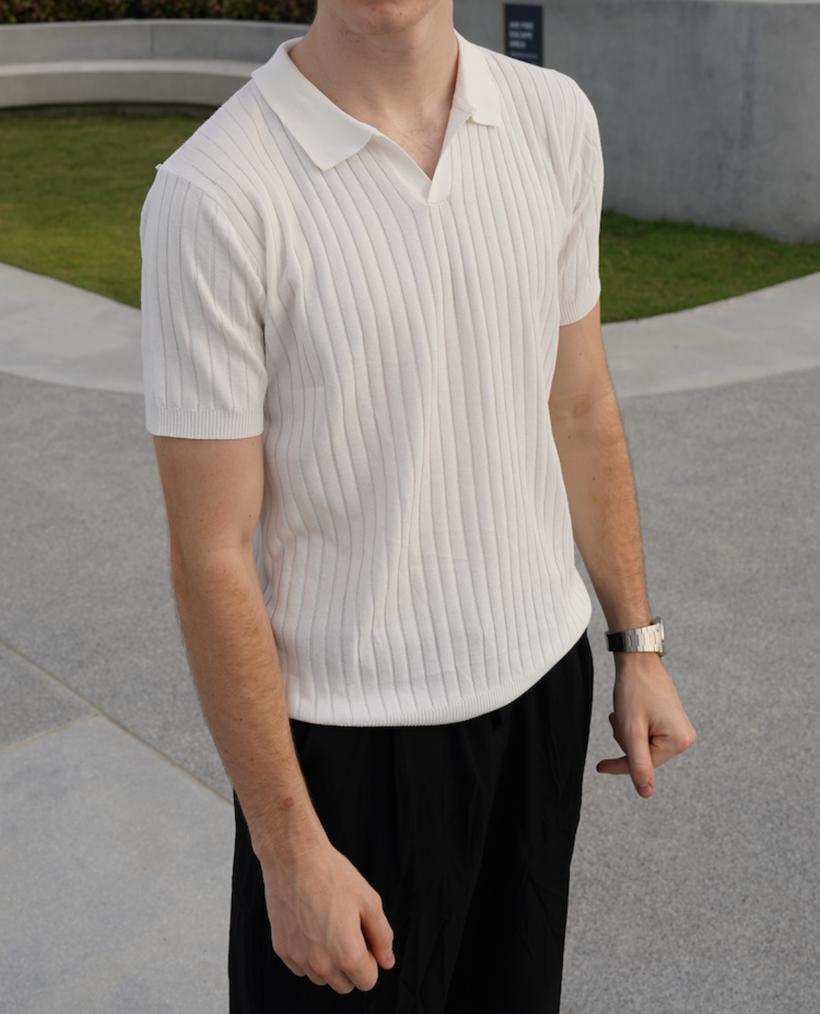MANSSINO™ | Men's Ribbed Slim-Fit Polo