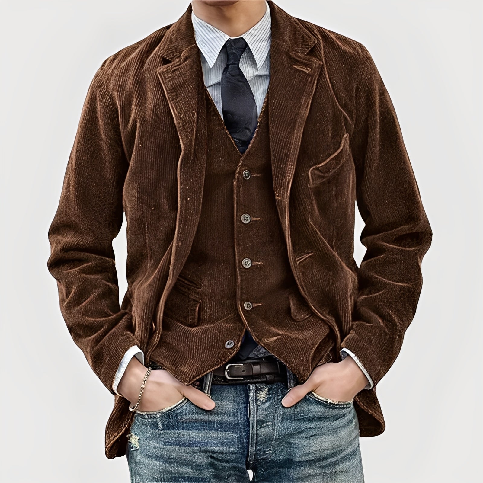 MANSSINO™ | Men's Jacket and Waistcoat Set