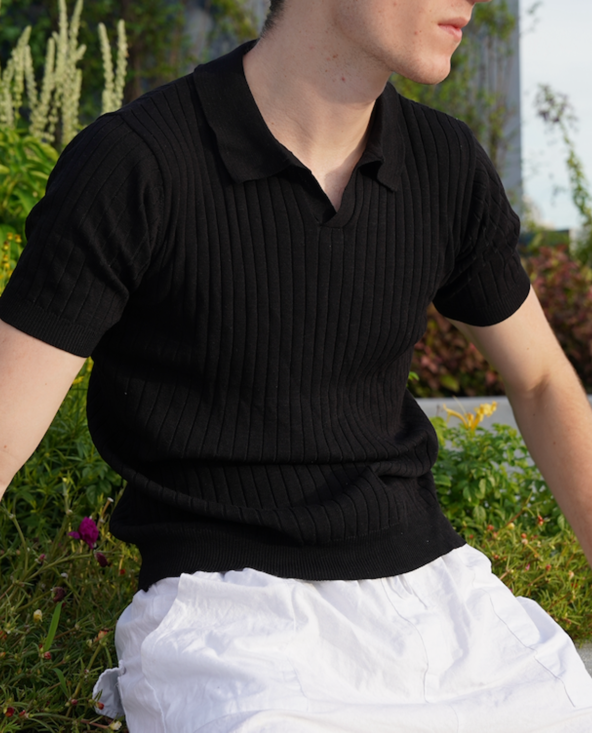 MANSSINO™ | Men's Ribbed Slim-Fit Polo