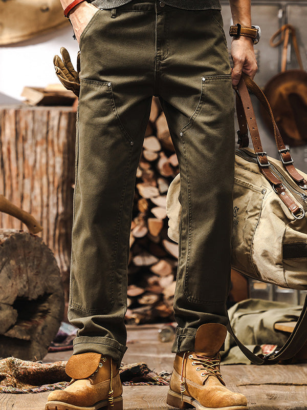 MANSSINO™ | Mens Cotton Utility Trousers