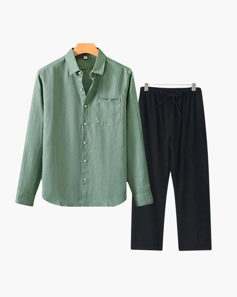 MANSSINO™ | Long-sleeve linen set