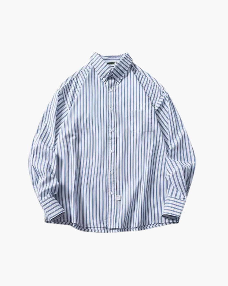 MANSSINO™| OVERSIZED STRIPED SHIRT