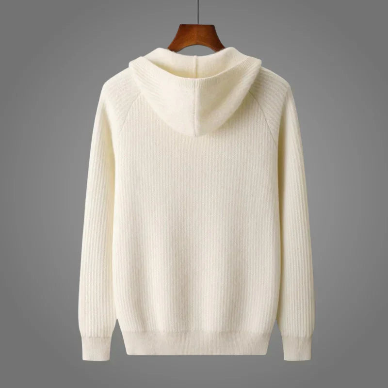 MANSSINO™ | Merino Honeycomb Knit Hoodie