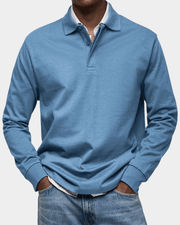 MANSSINO™ | Men's Long-Sleeve Cotton Polo